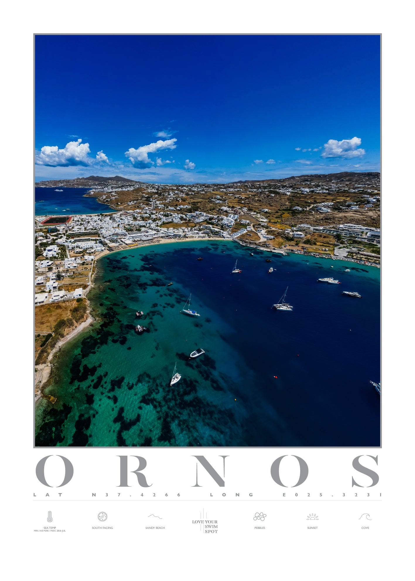 ORNOS BEACH GREECE